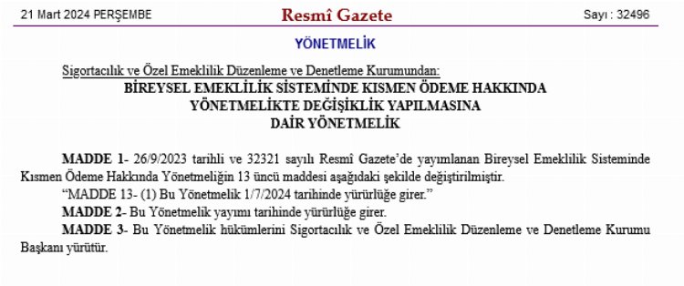 BES’te kısmi ödeme 1 Temmuz’a ertelendi