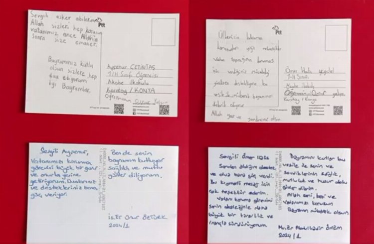 Konyalı öğrencilere asker ağabeylerinden yanıt