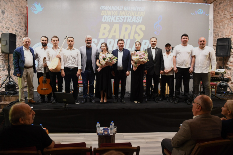 Bursa Osmangazi’den ‘barış’ şarkıları