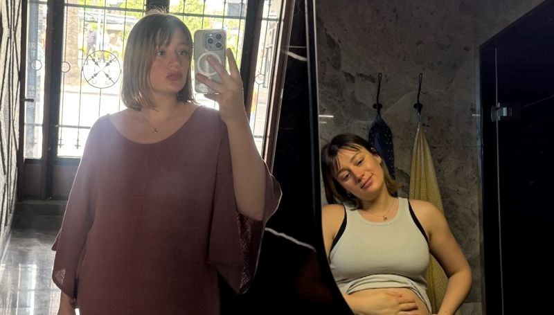 Gizem Karaca’dan yeni hamilelik pozları