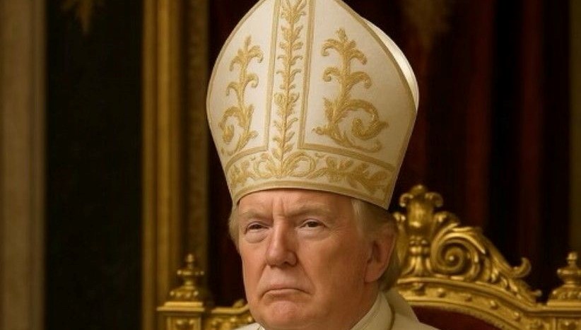 Trump’tan Papa fotoğrafına açıklama: Haberim yoktu, eşim sevimli buldu