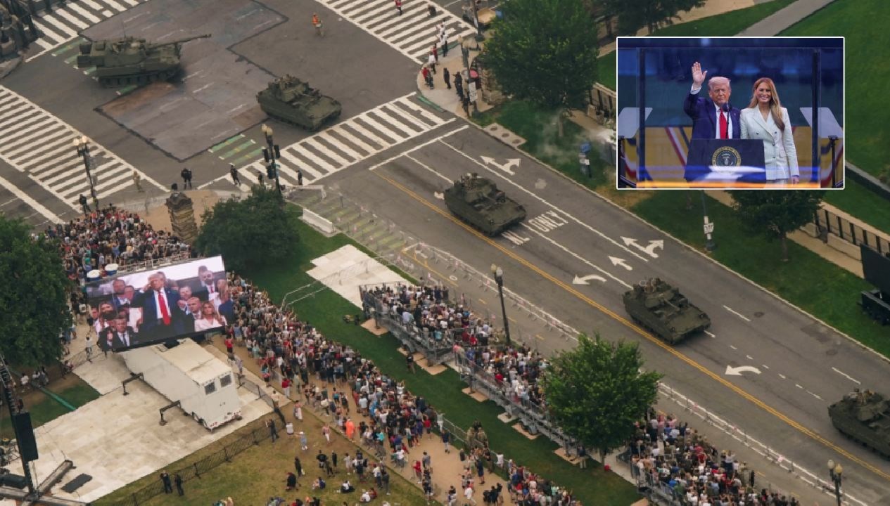 ABD’de doğum günü kutlaması üzere geçit merasimi