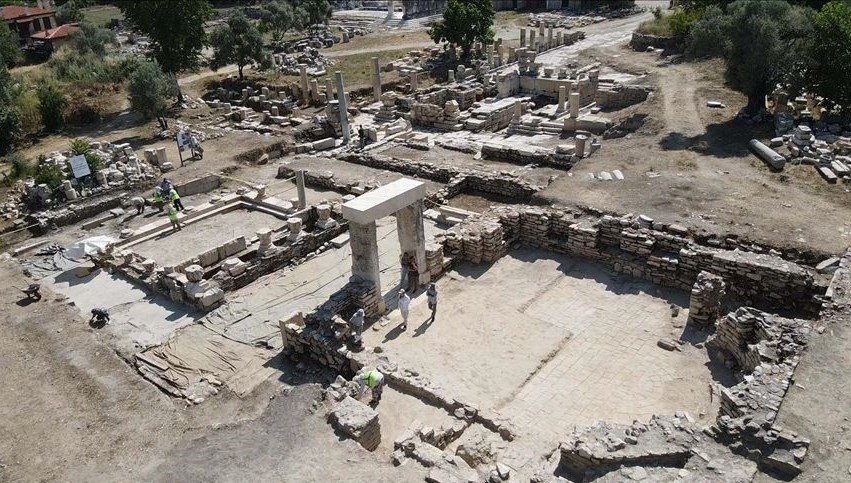 Stratonikeia Antik Kenti’ndeki kütüphane ayağa kaldırılıyor